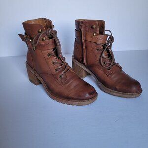 Zodiac Gemma Combat Bike Military Style Ankle Boots. Size 8.5M